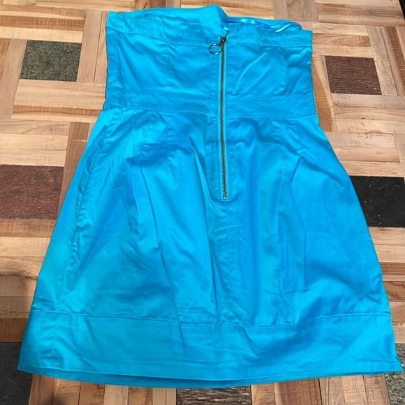 French Connection Teal minidress with Pockets - Picture 2 of 2